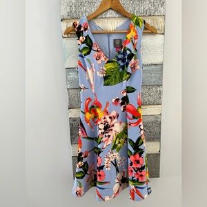 A-line Floral Print dress